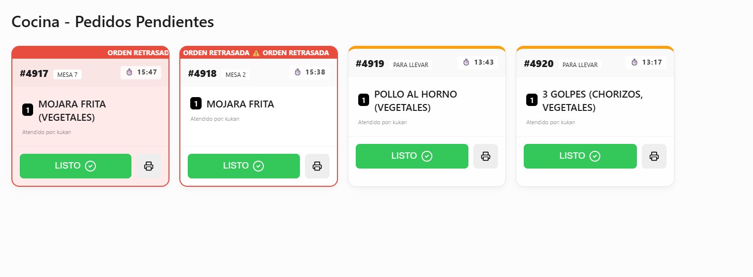 Sistema POS - KDS Cocina